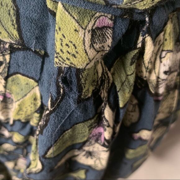 Free People Dear You Printed Mini Dress Blue Combo - Picture 7 of 7